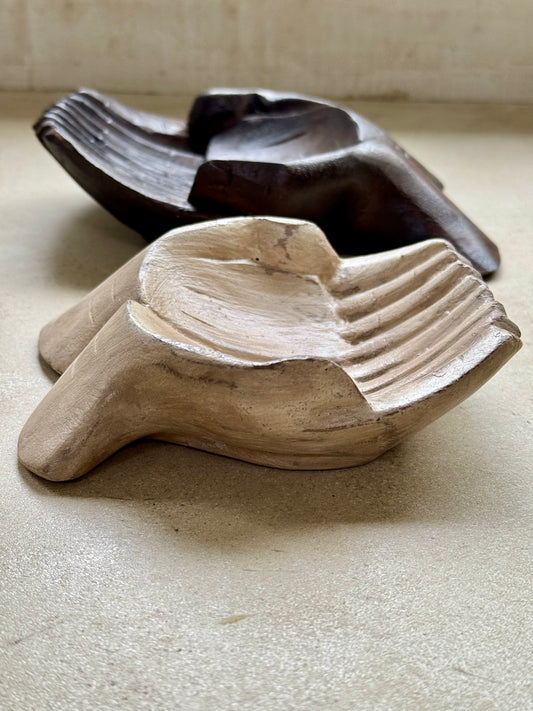 Houten Handen uit Bali - S beige